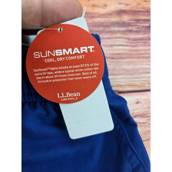L.L.Bean Mens Supplex Sport Shorts XXXL Blue Quick-Dry Water-Repellent Nylon NWT - Picture 5 of 11